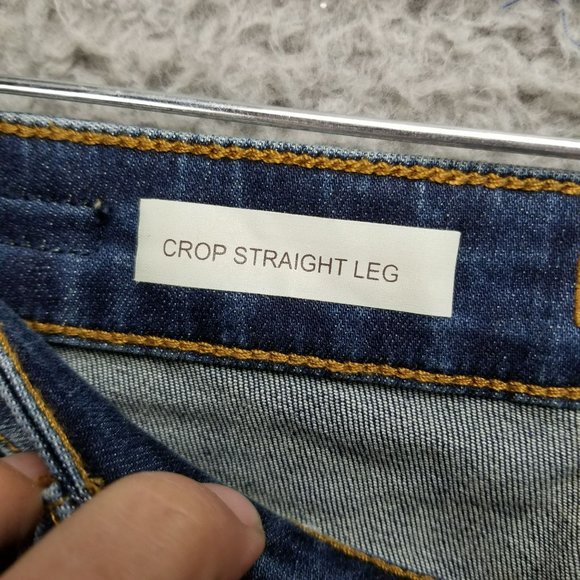 Kut From The Kloth Jeans Womens 6 Medium Wash Stretch Mid Rise Crop Straight NWT - Picture 4 of 16